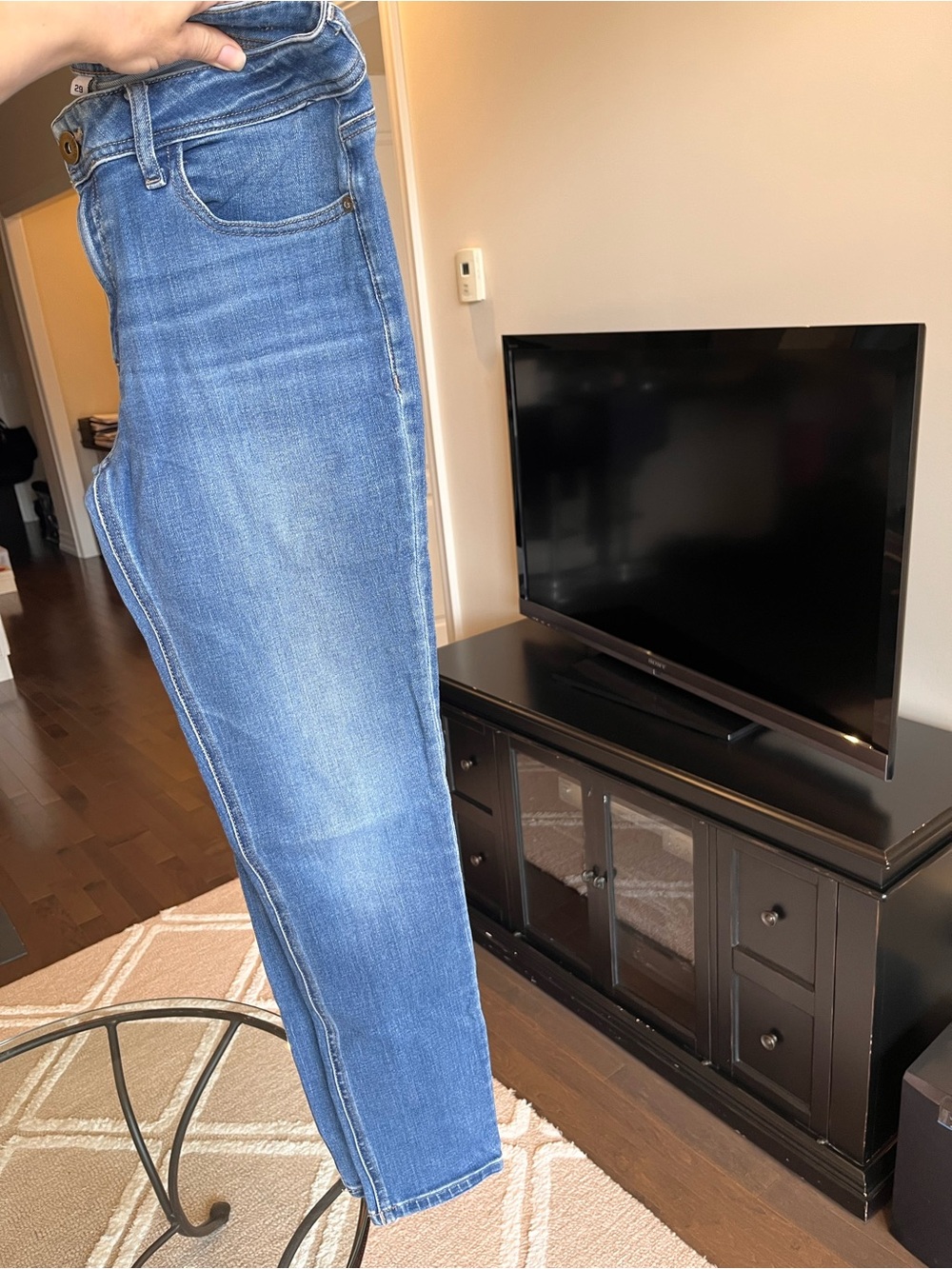 DL 1961 Florence Instasculpt mid rise skills jean in Pacific size 29